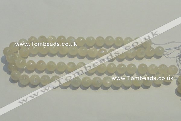 CMS253 15.5 inches 12mm round natural moonstone gemstone beads