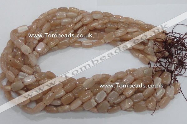 CMS26 15.5 inches 8*12mm rectangle moonstone gemstone beads wholesale