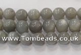 CMS304 15.5 inches 9mm round natural grey moonstone beads wholesale