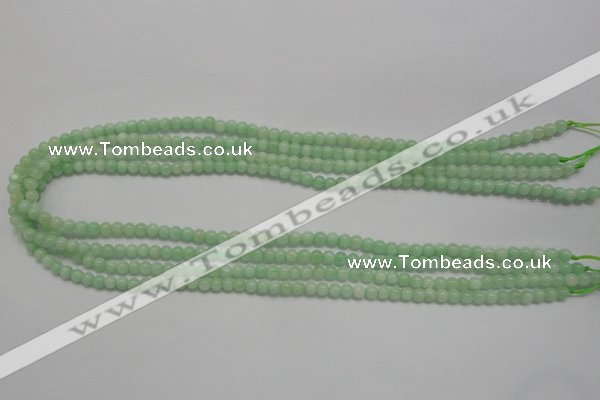 CMS401 15.5 inches 4mm round green moonstone beads wholesale