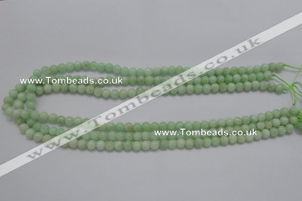 CMS402 15.5 inches 6mm round green moonstone beads wholesale