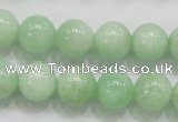 CMS405 15.5 inches 12mm round green moonstone beads wholesale