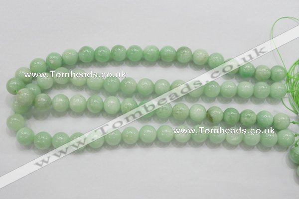 CMS405 15.5 inches 12mm round green moonstone beads wholesale