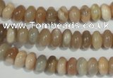 CMS518 15.5 inches 4*8mm rondelle moonstone beads wholesale