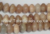 CMS519 15.5 inches 6*10mm rondelle moonstone beads wholesale