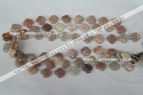 CMS535 15.5 inches 15*15mm cross moonstone beads wholesale