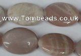 CMS540 15.5 inches 18*25mm oval moonstone beads wholesale