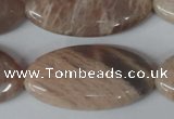 CMS543 15.5 inches 20*40mm marquise moonstone beads wholesale