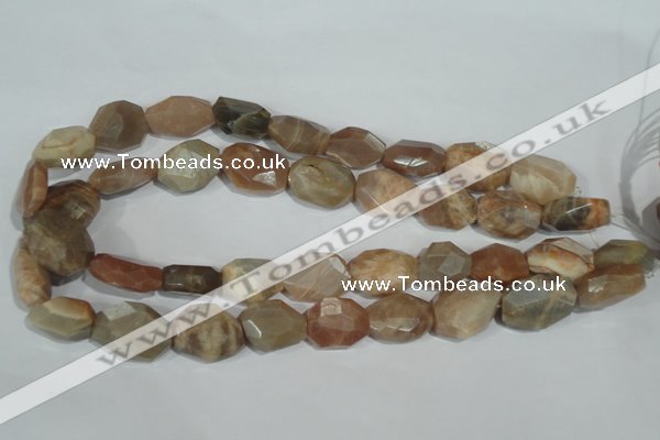 CMS560 15.5 inches 18*20mm faceted freefrom moonstone beads wholesale