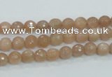 CMS58 15.5 inches 6mm faceted round moonstone gemstone beads