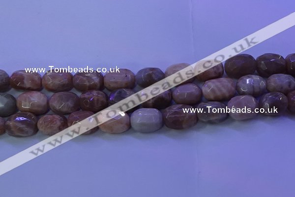 CMS583 15.5 inches 12*18mm faceted drum moonstone gemstone beads