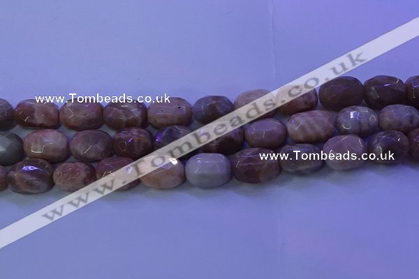 CMS583 15.5 inches 12*18mm faceted drum moonstone gemstone beads