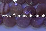 CMS590 15.5 inches 12mm faceted coin moonstone gemstone beads