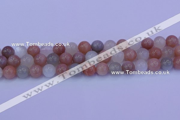 CMS624 15.5 inches 12mm round rainbow moonstone beads wholesale