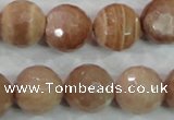 CMS63 15.5 inches 16mm faceted round moonstone gemstone beads