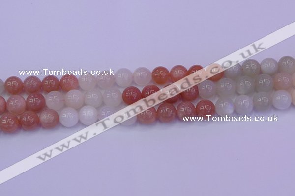 CMS633 15.5 inches 10mm round rainbow moonstone gemstone beads