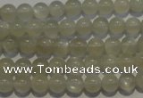 CMS651 15.5 inches 6mm round grey moonstone beads wholesale