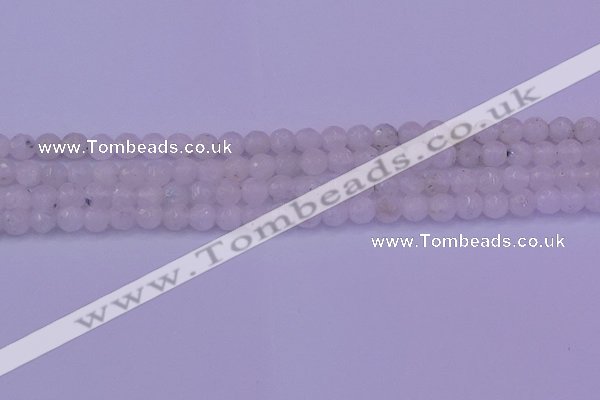 CMS661 15.5 inches 6mm faceted round white moonstone beads