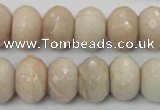 CMS68 15.5 inches 12*16mm faceted rondelle moonstone gemstone beads