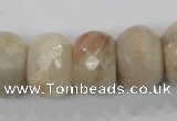 CMS69 15.5 inches 13*20mm faceted rondelle moonstone gemstone beads