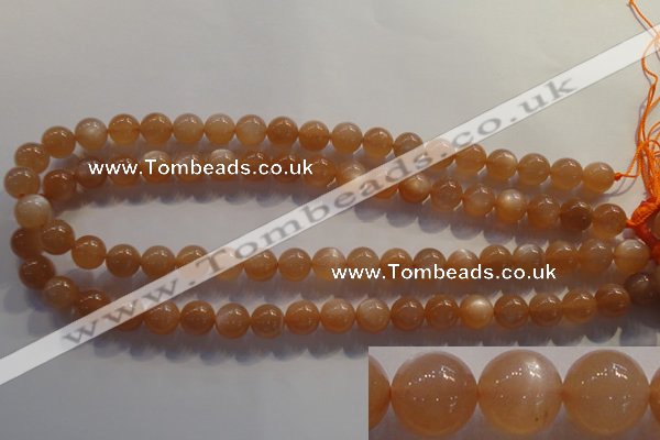 CMS733 15.5 inches 10mm round A grade natural peach moonstone beads