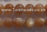 CMS734 15.5 inches 12mm round A grade natural peach moonstone beads