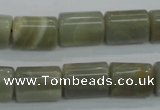 CMS78 15.5 inches faceted column 10*14mm moonstone gemstone beads