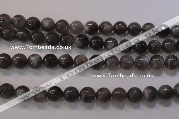 CMS853 15.5 inches 10mm round natural black moonstone beads