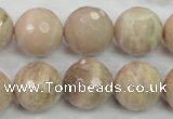 CMS86 15.5 inches 18mm faceted round moonstone gemstone beads