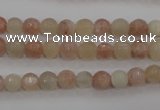 CMS870 15.5 inches 6mm faceted round moonstone gemstone beads