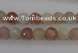 CMS871 15.5 inches 8mm faceted round moonstone gemstone beads