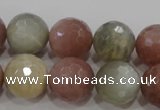 CMS875 15.5 inches 16mm faceted round moonstone gemstone beads