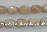 CMS89 15.5 inches 10*14mm faceted teardrop moonstone gemstone beads