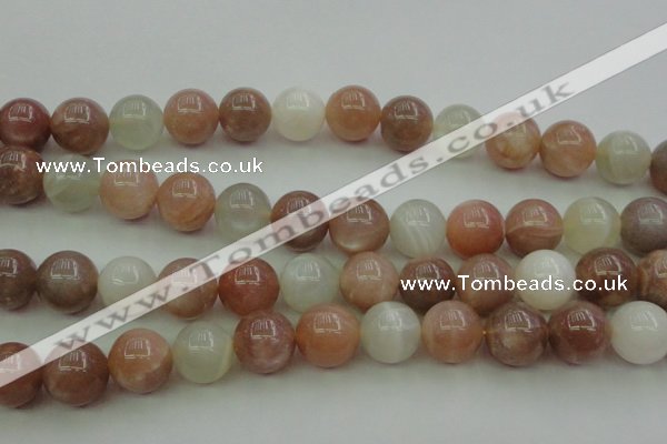 CMS894 15.5 inches 12mm round moonstone gemstone beads wholesale