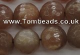 CMS944 15.5 inches 12mm faceted round A grade moonstone gemstone beads