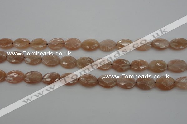 CMS966 15.5 inches 10*14mm faceted oval A grade moonstone beads