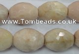 CMS97 15.5 inches 15*20mm faceted rice moonstone gemstone beads