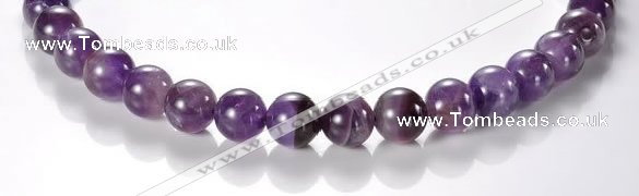 CNA04 AB grade 12mm round natural amethyst quartz bead Wholesale