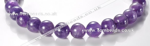 CNA06 AB grade natural amethyst 16mm round quartz bead Wholesale