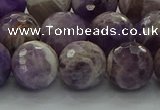 CNA1014 15.5 inches 12mm faceted round dogtooth amethyst beads