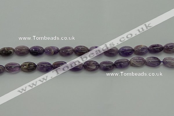 CNA1036 15.5 inches 8*12mm oval dogtooth amethyst beads wholesale