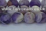 CNA1053 15.5 inches 10mm round matte dogtooth amethyst beads