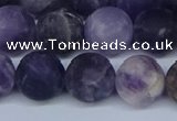 CNA1064 15.5 inches 12mm round matte dogtooth amethyst beads