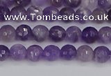 CNA1070 15.5 inches 4mm faceted round dogtooth amethyst beads