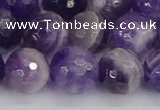 CNA1074 15.5 inches 12mm faceted round dogtooth amethyst beads