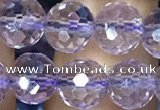 CNA1112 15.5 inches 8mm faceted round natural amethyst beads