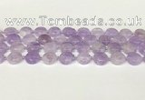 CNA1126 15.5 inches 14mm flat round natural lavender amethyst beads