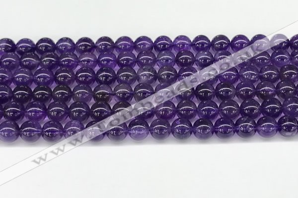 CNA1151 15.5 inches 6mm round natural amethyst gemstone beads