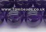 CNA1154 15.5 inches 12mm round natural amethyst gemstone beads