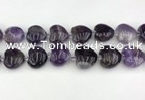 CNA1191 15.5 inches 20*20mm heart amethyst beads wholesale